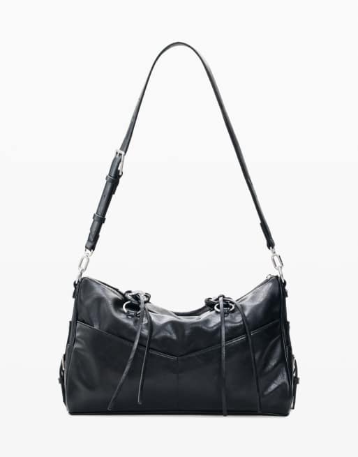 Desigual große Tasche mit Anhängern in Schwarz, 2 von 3