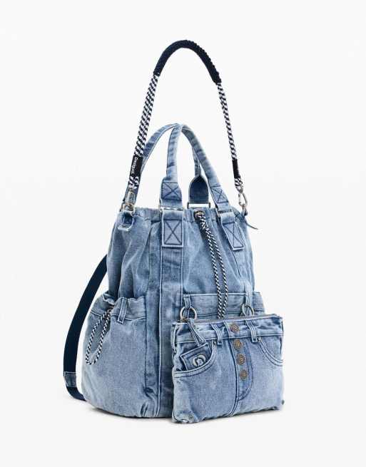 Desigual großer Denim-Rucksack in Blau, 2 von 4
