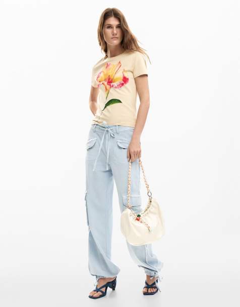 Desigual - Hibiscus - T-shirt crema - view 1