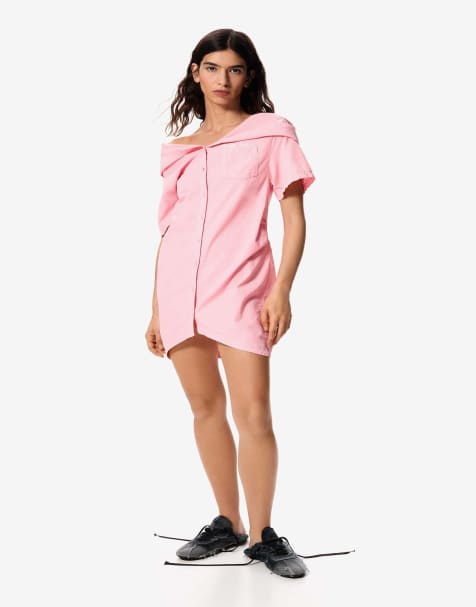 Desigual Hooded dress masha popova in pink