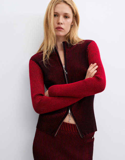 Desigual Iridescent knit zip jacket in multicolored, 3 of 3