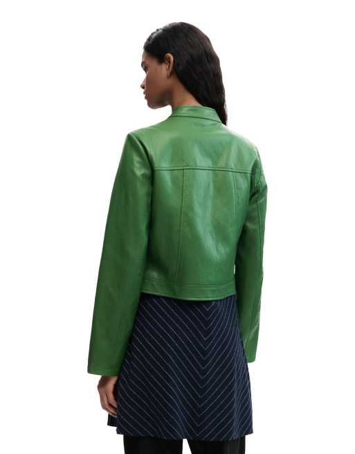 Desigual - Jack van imitatieleer in groen, 2 van 4
