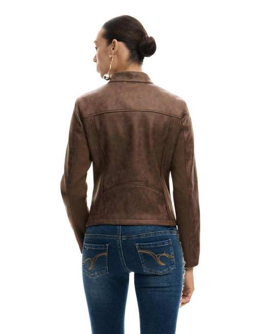 Desigual Jacket faux leather in brown, 2 of 4