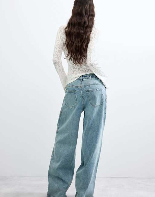 Desigual jean large bleu, 2 de 4