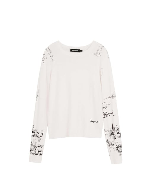 Desigual Jersey sleeves lettering in white, 4 of 4