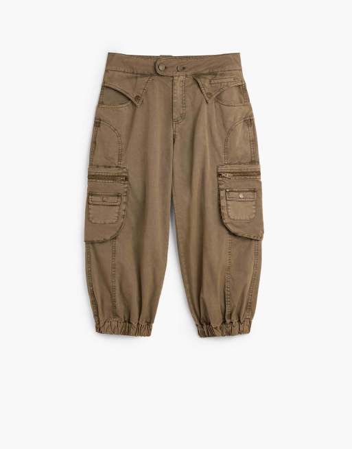 Desigual Jogger pants pockets 100% cotton in beige, 4 of 4