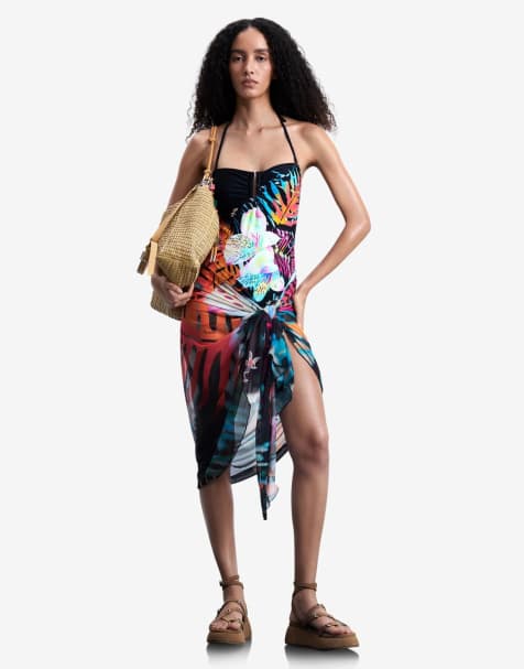 Desigual – Jungle – Sarong in Schwarz - view 1
