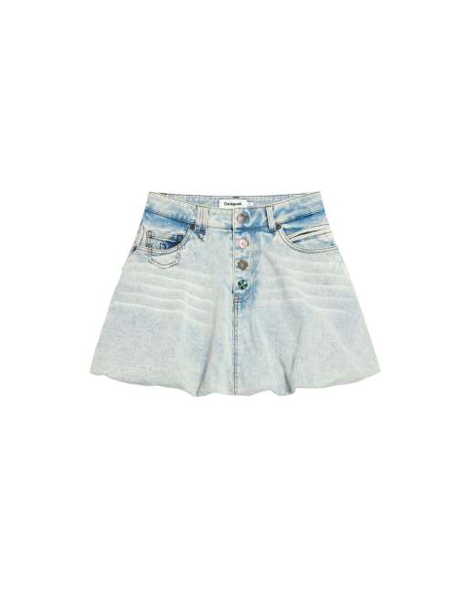 Desigual - Jupe courte en jean - Bleu, 4 de 4