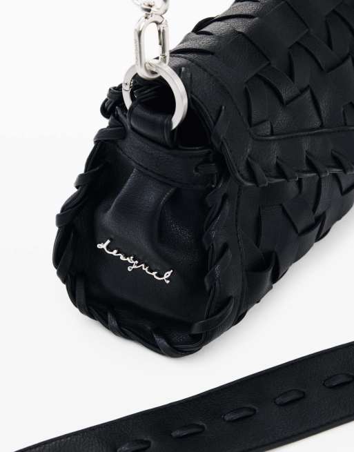 Desigual kleine geflochtene Tasche in Schwarz, 4 von 4