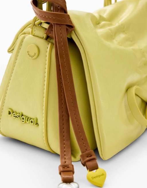 Desigual - Kleine glanzende tas met strik in groen, 4 van 4