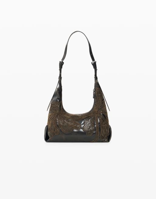 Desigual kleine schoudertas in bruin, 2 van 3