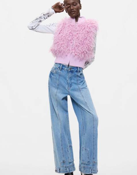 Desigual Kunstpelz-Weste in Pink - view 1