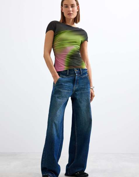 Desigual kurzärmliges Strick-T-Shirt in Schwarz - view 1