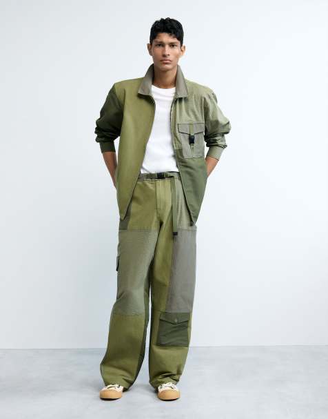 Desigual - Lange legerbroek in groen - view 1