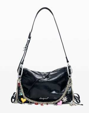 Desigual Leather-effect bag in black