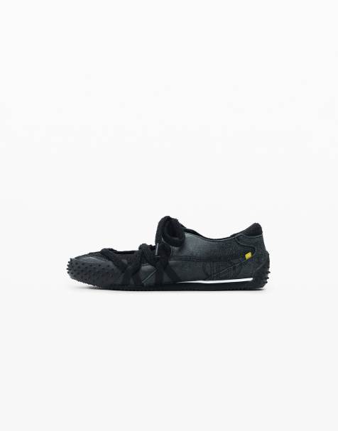 Desigual – Ledersneaker zum Schnüren in Schwarz - view 1
