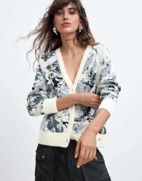 Desigual maglione jacquard M. C. Lacroix bianco - view 1