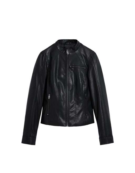 Desigual Mao collar jacket in black, 4 of 4