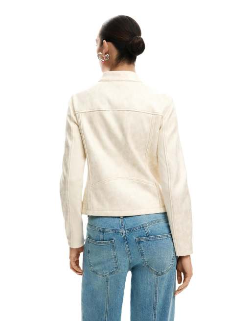 Desigual - Mao - Giacca bianca con colletto, 2 di 4