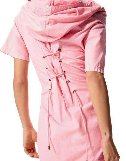 Desigual – Masha Popova – Kapuzenkleid in Rosa, 2 von 4