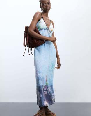 Desigual Damen Bleu Kleid, Lang, - Bild 4