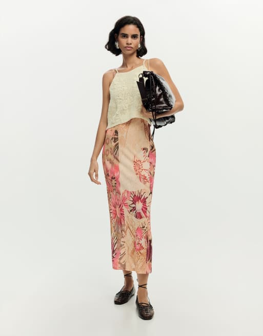 Desigual Maxi knit dress 2 in 1 in white | ASOS