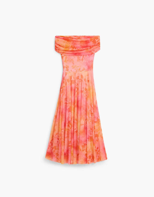 Desigual Maxi-Mesh-Kleid in Pink, 4 von 4