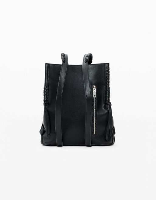 Desigual Medium backpack charm heart in black, 2 of 4
