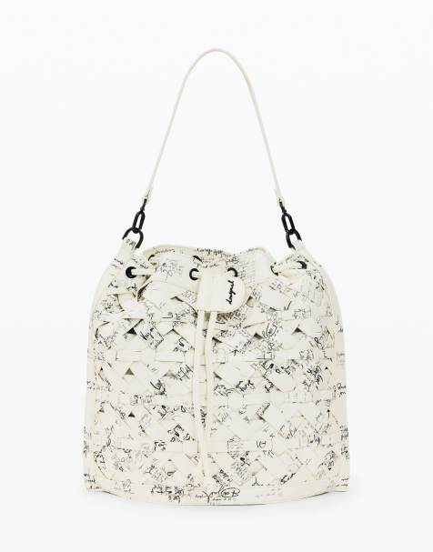 Desigual Medium backpack lettering in white - view 1
