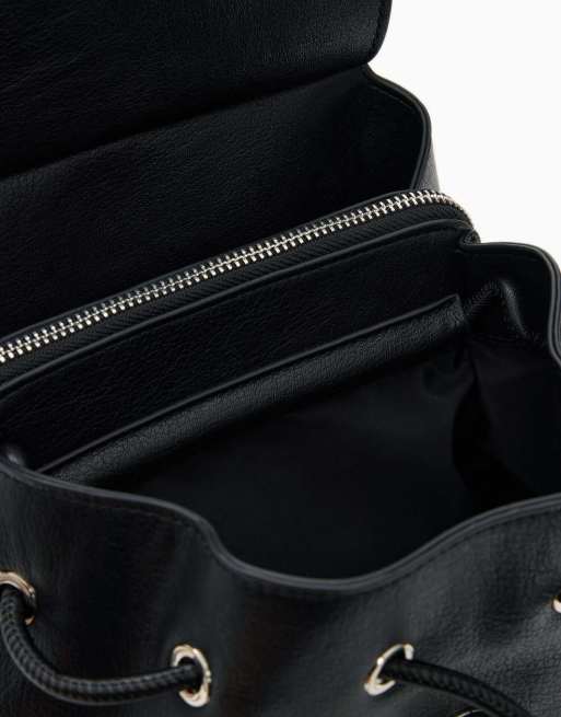 Desigual Medium braided backpack in black, 4 of 4