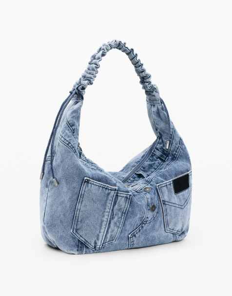 Desigual Medium denim bag in blue - view 1