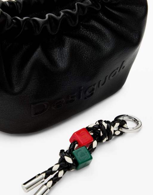 Desigual Medium logo bag in black, 4 of 4