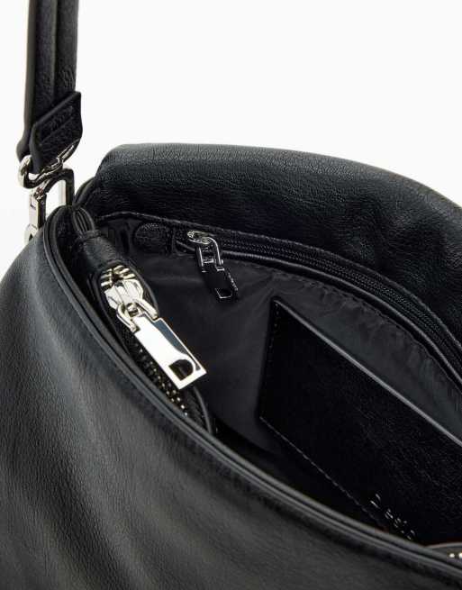 Desigual Medium logo charm bag in black, 3 of 4