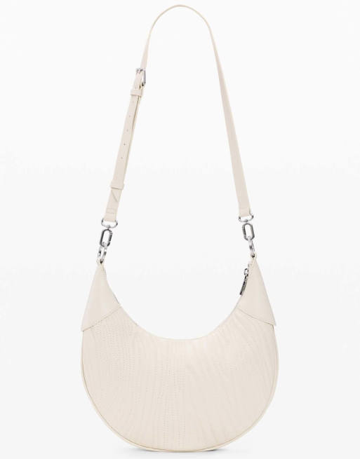 Desigual Medium oval bag with embossing in cream, 2 of 4