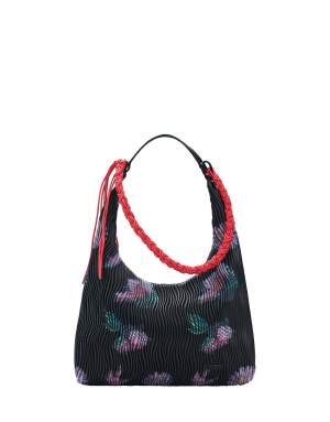 Desigual Medium oval textured bag in black