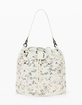 Medium - Sac à dos avec inscription - Blanc-Neutral One Size