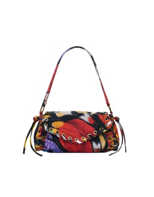 Desigual - Medium - Sac imprimé - Noir-multicolore