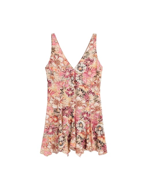 Desigual - Midi jurk met print in roze, 4 van 4