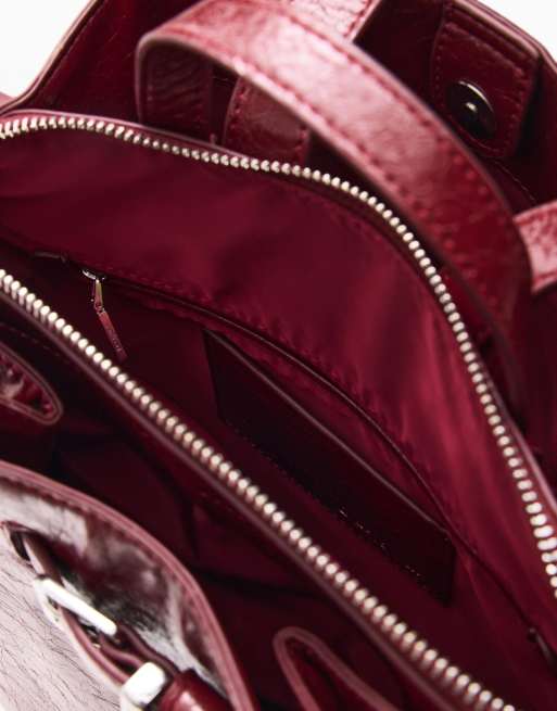 Desigual mittelgroßer Rucksack in Burgunderrot, 4 von 4