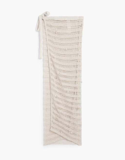 Desigual – Openwork – Sarong in Cremeweiß mit Applikationen, 4 von 4