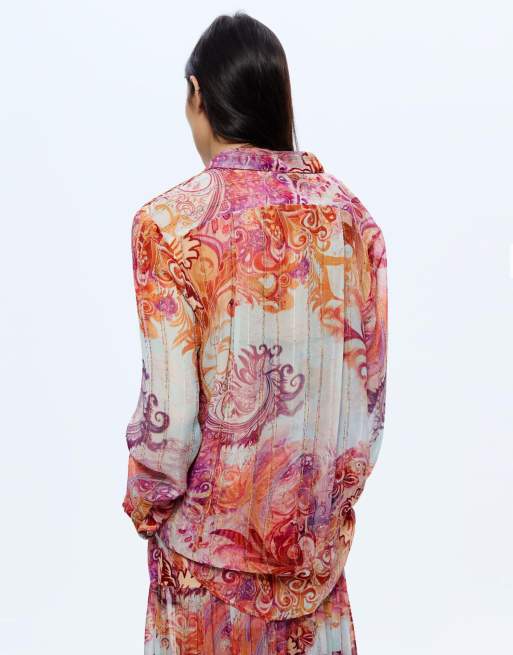 Desigual - Overhemd met paisley-print in multi, 2 van 4