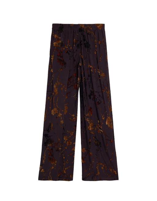Desigual - Pantalon floqué long - Marron, 2 de 4