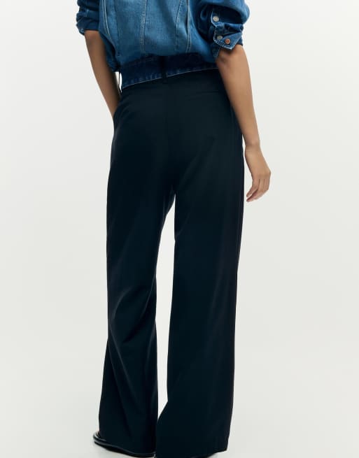 Desigual - Pantalones de sastre negros combinados, 2 de 4