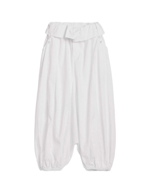 Desigual pantalones globo 100% algodón en blanco, 4 de 4