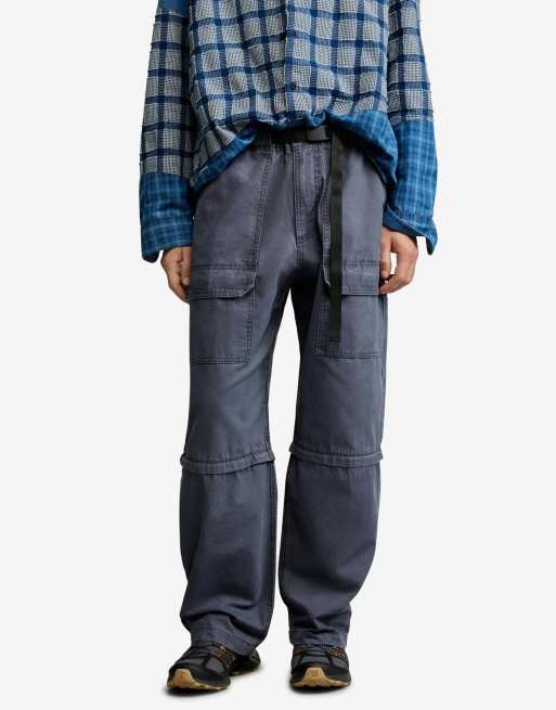 Desigual - Pantalones largos grises de algodón, 4 de 4