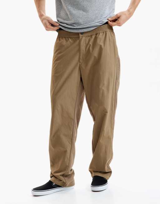 Desigual - Pantaloni lunghi in tessuto misto kaki, 4 di 4