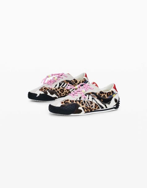 Desigual - Patchwork - Sneakers nere con stampa animalier - view 1