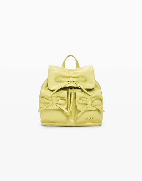 Desigual - Petit sac à dos avec nœud brillant - Vert - view 1