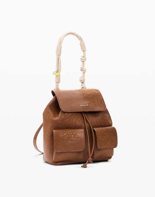Desigual - Petit sac à dos brodé - Marron, 2 de 4