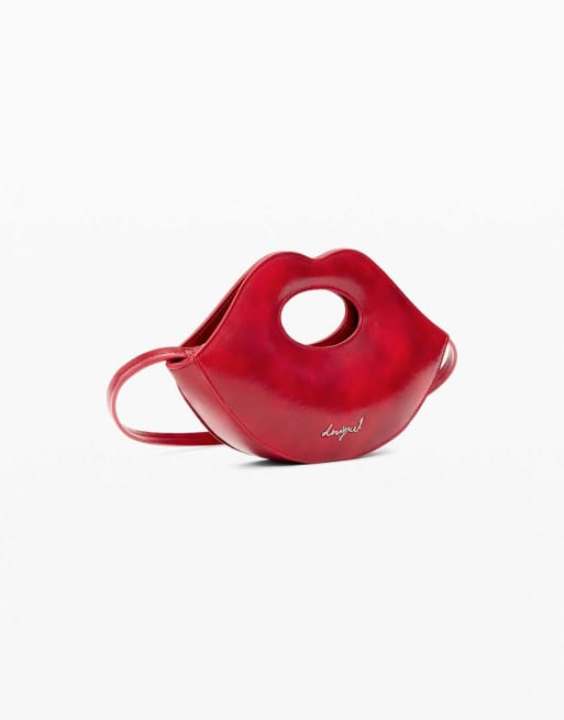 Desigual - Petit sac en forme de lèvres - Rouge, 2 de 4
